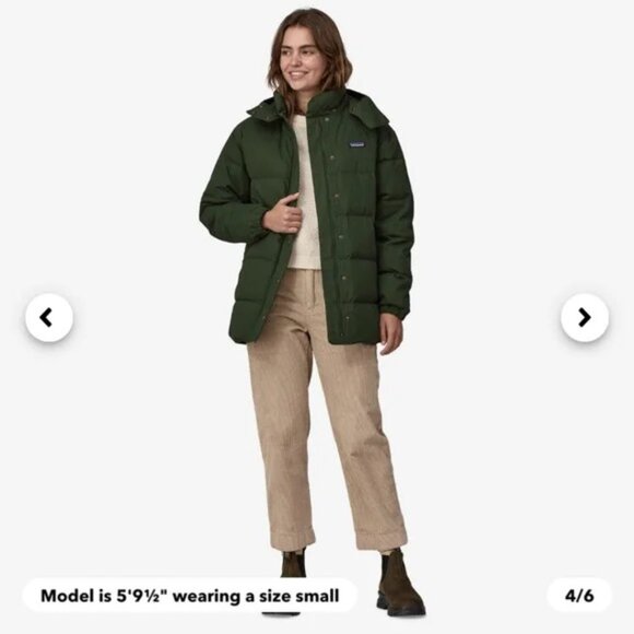 Patagonia Cotton Down Parka Torrey Pine Green Size Large NWT - Picture 5 of 13